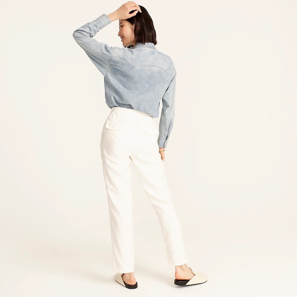 J.Crew Tall Tie-waist camp pants BA316 - Picture 5 of 8
